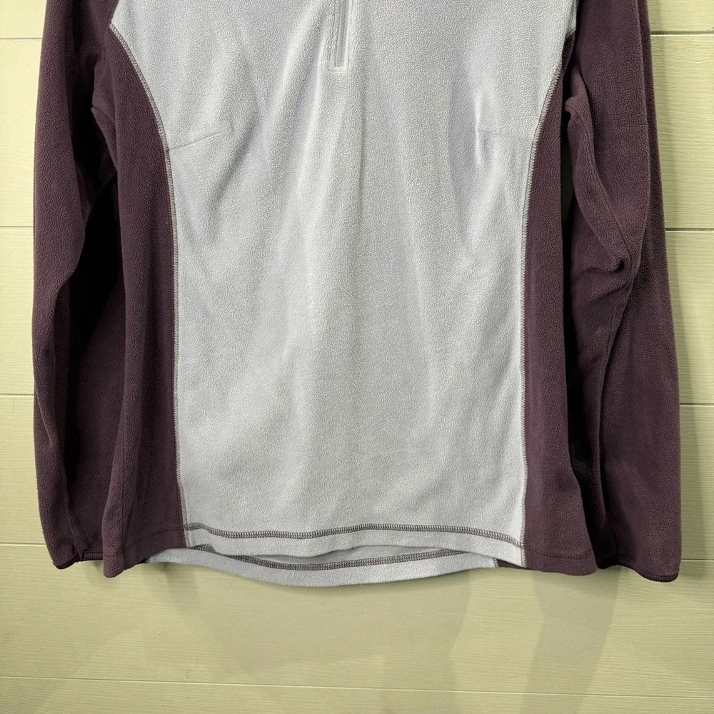 Columbia | Women’s Quarter Zip Purple Colorblock Lightweight Sweater Size Medium